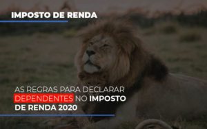 As Regras Para Declarar Dependentes No Imposto De Renda 2020 - Escritório de Contabilidade em Ilhéus - BA - Organize Contabilidade Consultiva